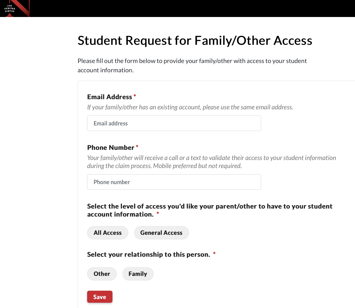 What is the Parent/Family Portal? Northeastern Student Portal (SFS)