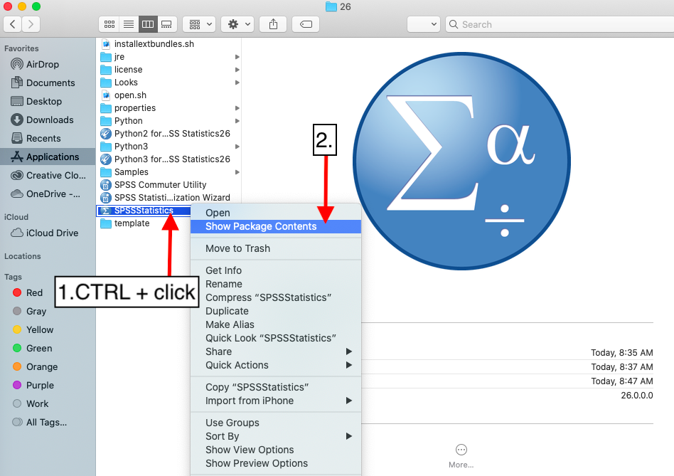 how to access spss on mac once downloaded